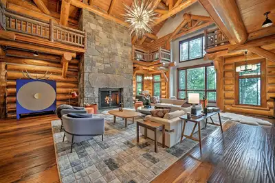 Image de Luxury Mountain Log Home, Ski-In / Ski-Out Ă Windham Resort