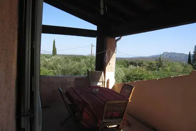 Image de Provence : Maison 4-6 pers. vue+piscine