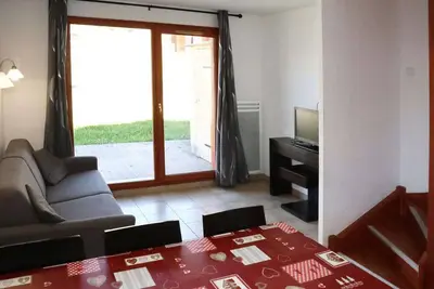 Image de Chalet mitoyen aux Orres avec piscine chauffée, sauna, hammam - skis aux pieds - 6 pers.