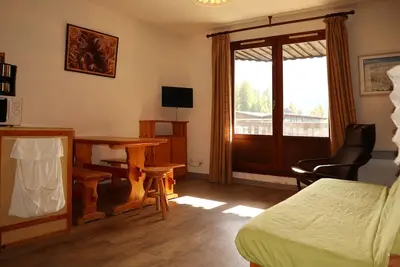 Image de Studio 6 pers, sud, centre station, balcon, accès pistes
