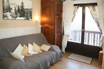 Image de Studio skis aux pieds, 4 pers, balcon sud