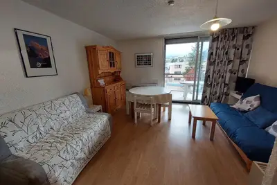 Image de Studio centre station avec balcon, parking, près des pistes pour 4 pers