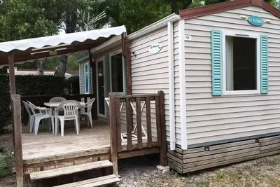 Image de Mobil-Home Confort 29m² (2 chambres) + terrasse couverte 5 personnes