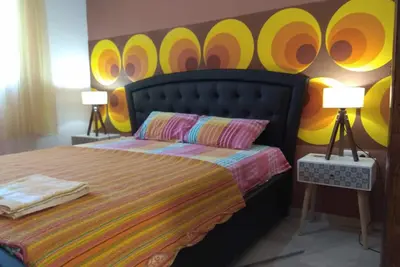 Villa Agnanti Apts · Suite Lux Double Space rétro pour 4 personnes