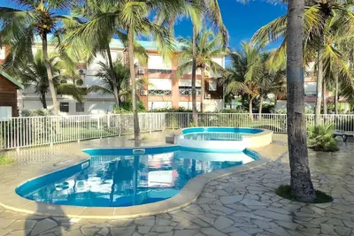 T3  en résidence sécurisée, rez de jardin, accès direct plage, 2 piscines