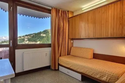 Image de Studio au pied des pistes avec vue Mont-Blanc