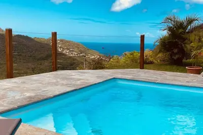 Image de Lodge Créole Piscine Jacuzzi Vue Mer des Caraïbes aux Anses d'Arlet