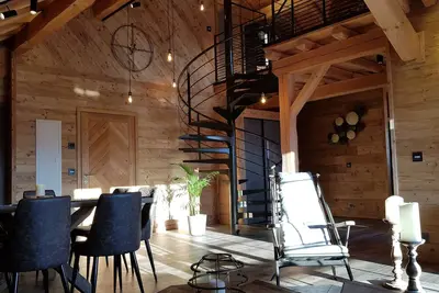Image de New 2020! Exceptional modern chalet, with wellness area