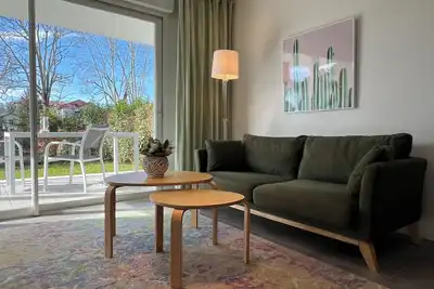 Image de BaskoParadis I Apt Design I Lit 160 I Lumineux I Terrasse Sud I Jardin I Central
