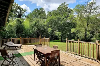 Image de Gîte type Loft avec vue sur étang 5 personnes Château Belle Epoque Landes