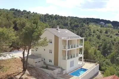 Image de Villa de luxe 5 étoiles Magic avec vue sur la mer pour 12 personnes avec piscine Eos-Croatie
