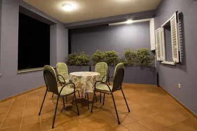 Appartement de deux chambres avec la terrasse et la vue sur le mer Verunic, Dugi otok (A-14286-b)