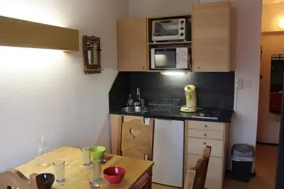Image de Au pied des commerces, 6ème étage, vue vallée, télévision, 17m², Superdévoluy