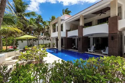 Image de Maison en bord de mer South Akumal Bay. Endroit parfait pour les familles et les amis.