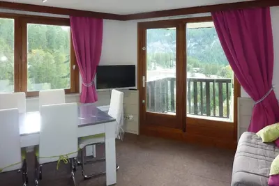 Image de Centre station, 1er étage, balcon, télévision, casier à ski, 38m², Les Orres
