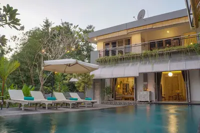 Image de Villa Canggu Hive Co-living - Chambre avec lits jumeaux