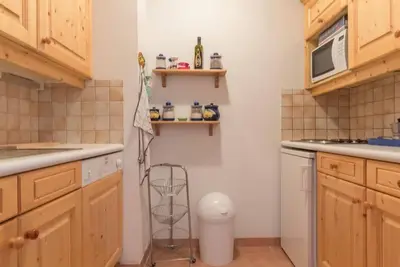 Image de 4ème étage, vue panoramique, balcon, télévision, casier à ski, 55m², Montgenèvre