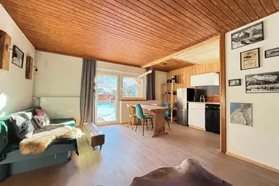 Image de Spacieux appartement familial de style chalet avec espace extérieur - Alpes