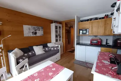 Image de Appartement rénové skis aux pieds 4 pers avec balcon - Parking inclus