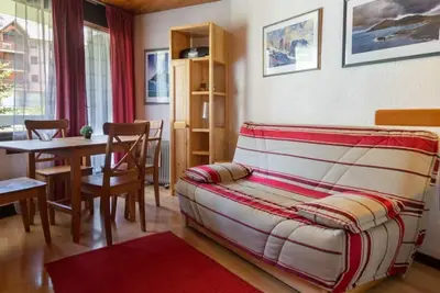 Image de À 200m des pistes de ski, 3ème étage, vue montagne, balcon, télévision, 25m², Vars
