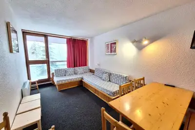 Image de Appartement 2 pièces 6 personnes proche des pistes, des commerces, de la garderie et de l'Esf au centre de la station d’Arc 1800