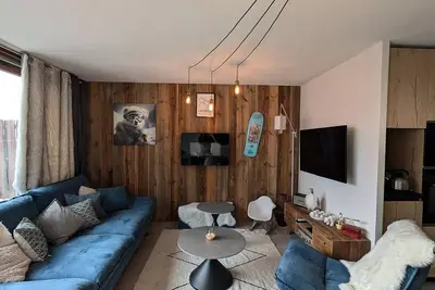 Image de Appartement de charme 3 pièces cabine 8 personnes à Arc 1600 proche des pistes et des commerces