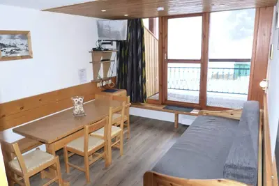 Image de Appartement 2 pièces 6 personnes en duplex, skis aux pieds, dans le village de Charmettoger à Arc 1800