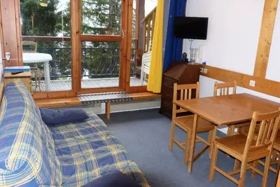 Image de Appartement 2 pièces 6 personnes en duplex, skis aux pieds, dans le village de Charmettoger à Arc 1800