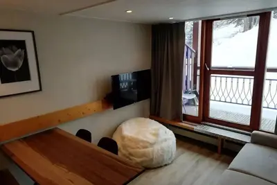 Image de Appartement 2 pièces 6 personnes en duplex, skis aux pieds, dans le village de Charmettoger à Arc 1800