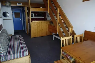 Image de Appartement 2 pièces 7 personnes en duplex, au pied des pistes et des commerces, proche de l'Esf et de la garderie dans le villa