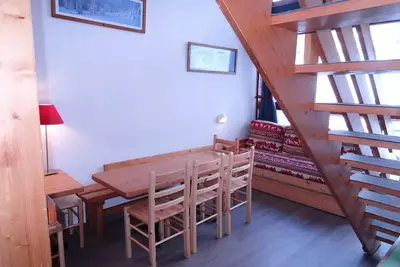 Image de Appartement 4 pièces 8 personnes avec vue sur les pistes, skis aux pieds et proche des commerces dans le village des Villards à