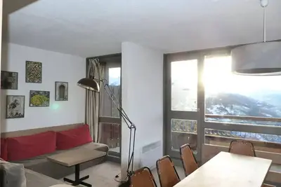Image de Beau duplex pour 8 personnes, au coeur de la station d'Arc 1800 avec une vue plongeante sur la vallée