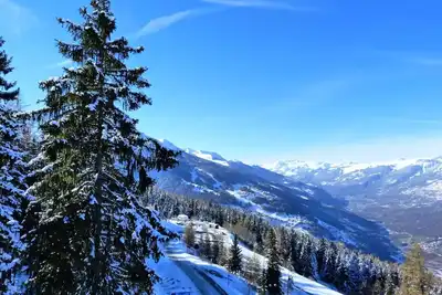 Image de Chaleureux duplex pour 4 personnes avec une très belle vue sur la vallée dans le village de Charmettoger à Arc 1800