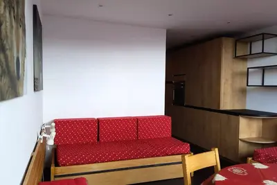 Image de Studio cabine 5 personnes agréable et bien aménagé à Arc 1600 en centre station et proche des pistes