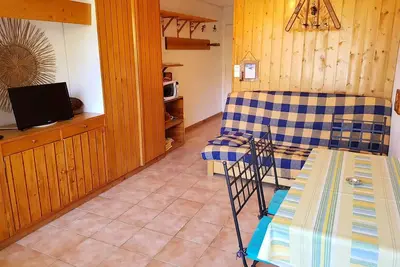 Image de Studio 2 personnes à Arc 1600 agréable belle vue sur les pistes proche des pistes et des commerces
