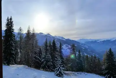 Image de Appartement 2 pièces 5 personnes, avec une belle vue sur la vallée, au cœur de la station d’Arc 1800 dans le village des Villard