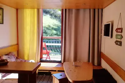 Image de Duplex pour 5 personnes à Arc 1800 dans le village de Charmettoger, skis aux pieds