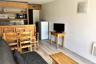 Image de Studio pour 5 personnes à Arc 2000 avec vue sur les pistes et la station