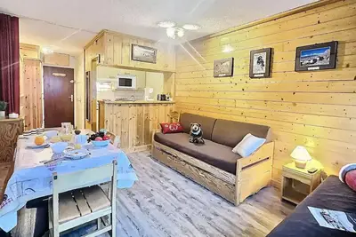 Image de Schönes 4-Personen-Studio in Tignes in der Nähe der Pisten und Geschäfte im Viertel Val Claret. Wohnung befindet sich im 5. Stock