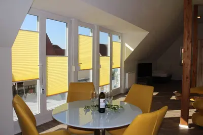 Image de Grand appartement mezzanine avec fantastique terrasse sur le toit