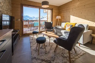 Image de Magnifique duplex sur les pistes, vue panoramique