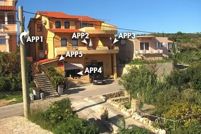 Image de Appartement dans Lopar avec vue mer, Balcon, Climatisation, Wifi (4842-3)