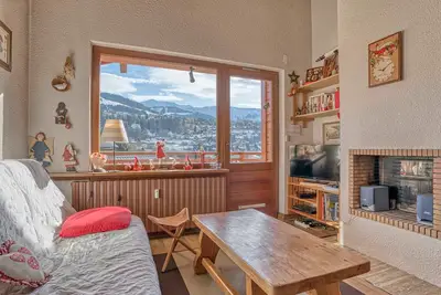 Appartement 2 pièces + mezzanine, proche pistes & centre, balcon, garage fermé, Wifi - Megève Jaillet