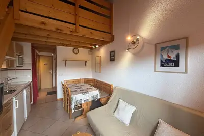 Image de Appartement cosy 6 pers, balcon sud, 2 pièces mezzanine, Les Saisies