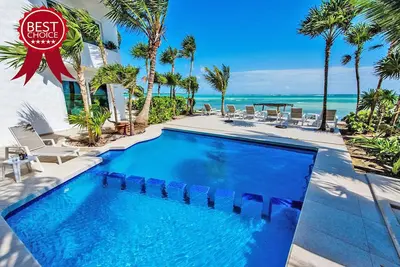 Villa de luxe en front de mer à Tulum, des vacances incroyables!
