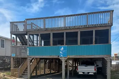 Image de Cottage pour familles et animaux domestiques, vue sur la plage, véranda grillagée