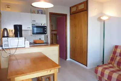 Image de Studio 4 pers au pied des pistes avec balcon et box Ă skis