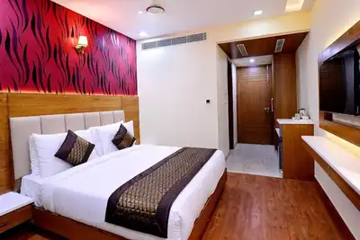 Image de **** villa luxueuse avec tous les équipements Vue sur la montagne enneigée depuis Pvt Balcon