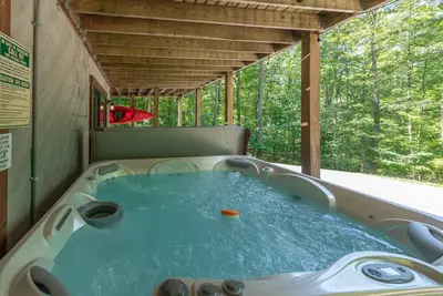 Image de Maison au bord du lac avec bain à remous, barbecue à gaz, foyer et cheminées!
