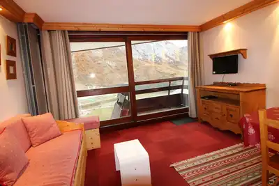 Image de Beau studio rénové pour 4 pers. avec balcon à Tignes